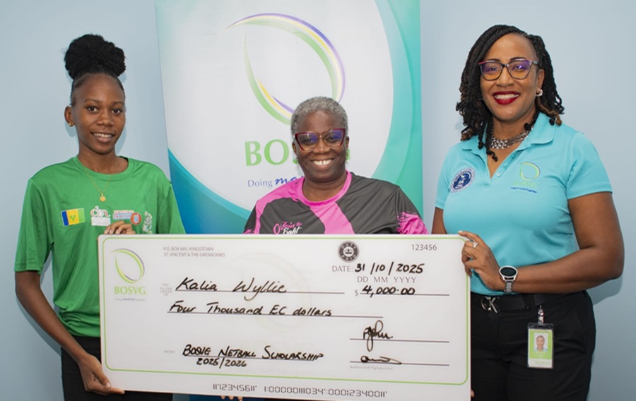 BOSVG funds 4th netball scholarship for Kalia Wyllie
