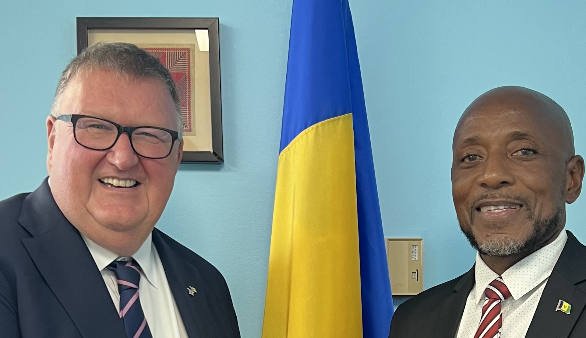 Bramble, Patton discuss enhanced UK-SVG Collaboration