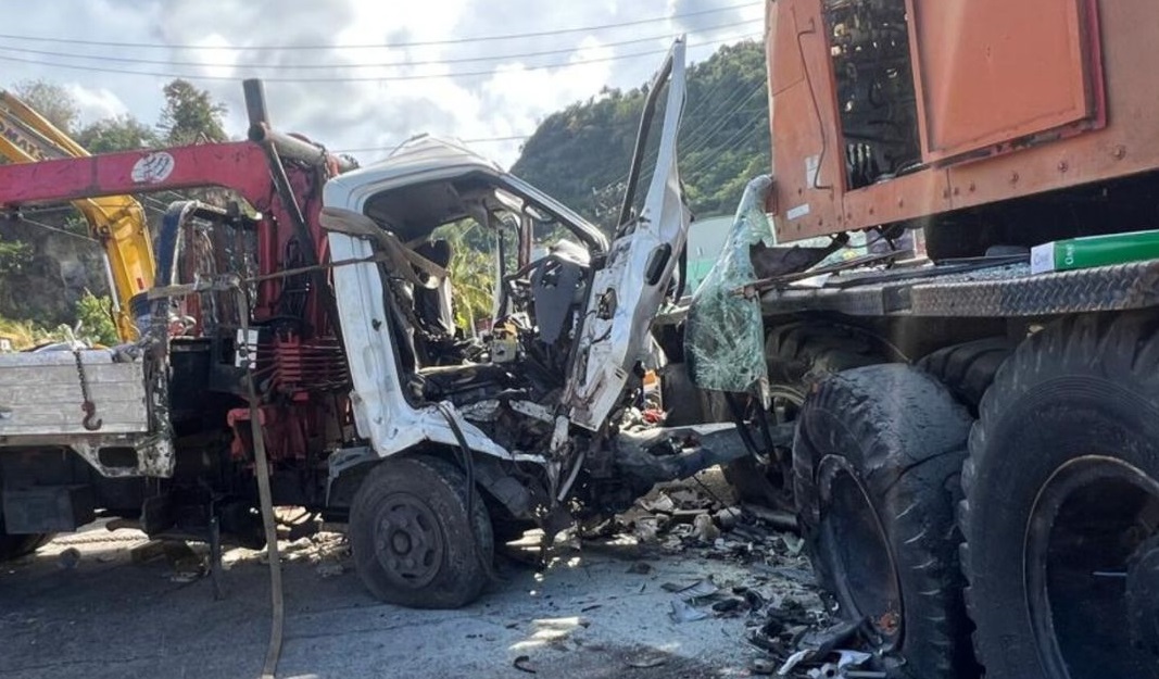 One dead, 6 injured after truck strikes crane along Lowmans Bay road