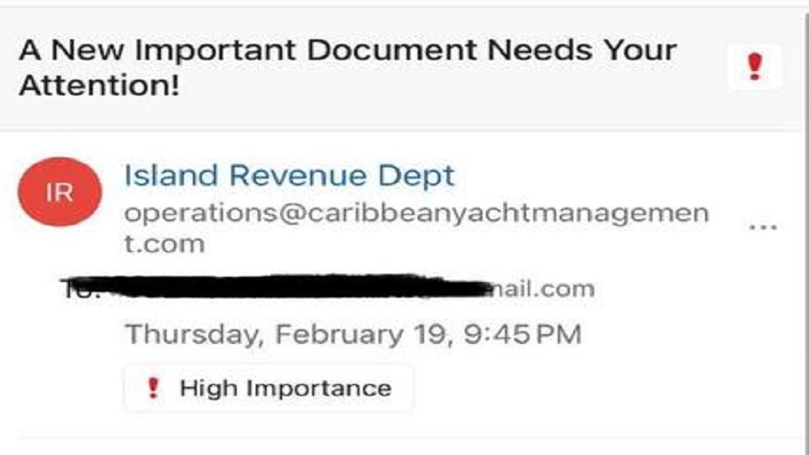 Inland Revenue Dept warns against phishing scam