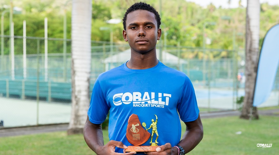 Kent named most promising male player at Barbados tennis tournament